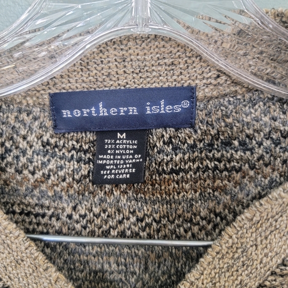 Northern Isles Grandpa 90s Sweater Size Medium - Picture 2 of 7
